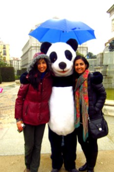 Tara and I with Señor Panda