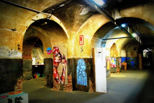 The Tabacalera in Lavapies, a tobacco factory converted to an art space