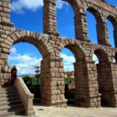 Roman Aqueduct, 1st century, Segovia, Spain